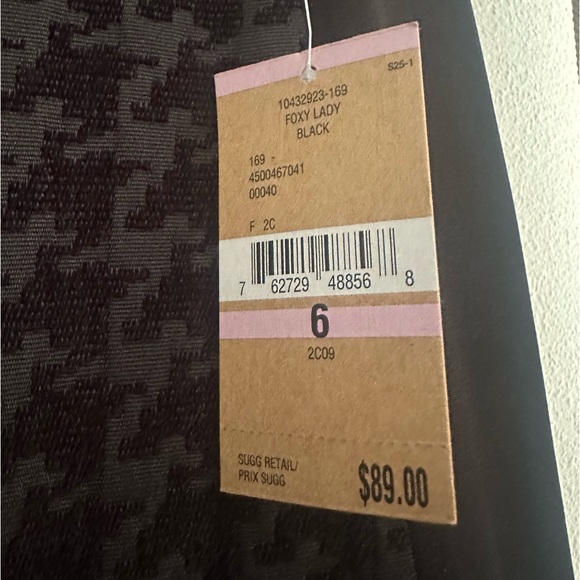 RACHEL Rachel Roy Skirt Foxy Lady Black Houndstooth Mini - Picture 5 of 5